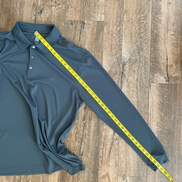 PGA Tour Long Sleeved Henley Polo Shirt - Picture 10 of 10